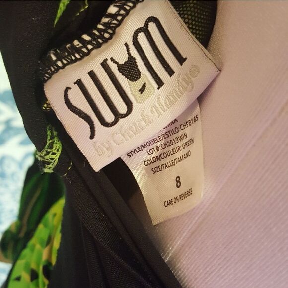 🌻🌻 Palm print slimming Chuck Handy suit - Picture 2 of 3